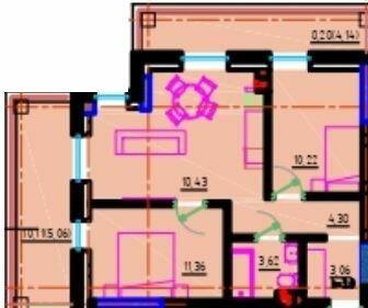 2-кімнатна 62.27 м² в ЖК Простір на Літературній від 29 200 грн/м², Одеса