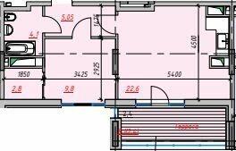 1-кімнатна 46.8 м² в ЖК Пространство на Тульской від 21 300 грн/м², Одеса