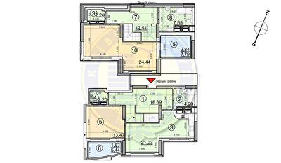 Дворівнева 108.06 м² в ЖК FREEDOM від 25 200 грн/м², Київ