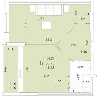 1-кімнатна 41.85 м² в ЖК Акварель-2 від 17 450 грн/м², Одеса