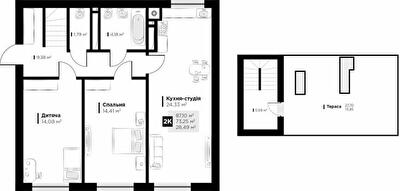 Двухуровневая 87.1 м² в ЖК ARTHOUSE park от 27 800 грн/м², Львов