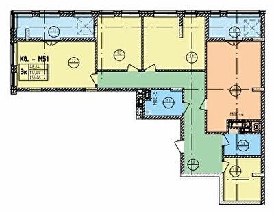 3-кімнатна 126.08 м² в ЖК на вул. Стрийська, 45 від 26 800 грн/м², Львів