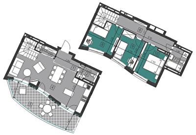 Дворівнева 84.66 м² в ЖК Парус City від 21 900 грн/м², Львів
