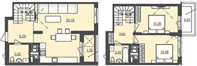 Двухуровневая 83.66 м² в ЖК Семицвет от 29 500 грн/м², Львов