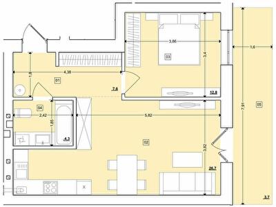1-комнатная 55.18 м² в ЖК Этно Дом от 17 900 грн/м², с. Горишний