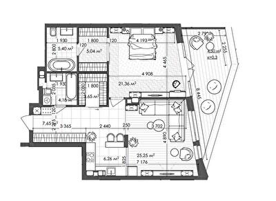 1-комнатная 83.29 м² в ЖК Krauss Gallery от 161 025 грн/м², Киев