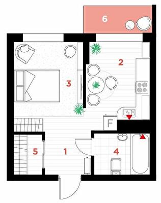 1-кімнатна 34 м² в ЖК Family Plaza від 27 000 грн/м², Івано-Франківськ