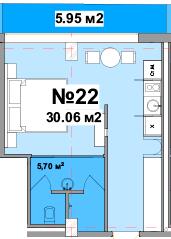 1-кімнатна 30.06 м² в Апарт-комплекс Resort Medical Park від 84 350 грн/м², с. Поляниця