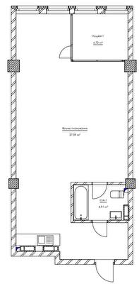 2-комнатная 69.22 м² в ЖК KYIVPROEKT City Space от 115 953 грн/м², Киев