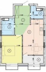 1-комнатная 49.3 м² в ЖК Podil Plaza & Residence от 44 000 грн/м², Киев