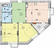2-комнатная 60 м² в ЖК Podil Plaza & Residence от 42 000 грн/м², Киев