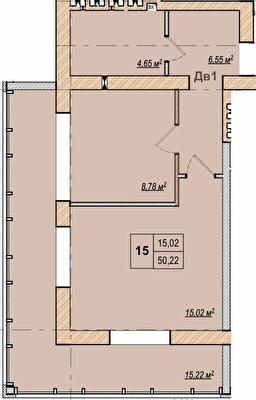 1-комнатная 50.22 м² в ЖК Wood Park от 19 700 грн/м², Киев
