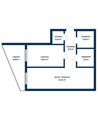 2-комнатная 54.77 м² в КД Liverpool House от 25 650 грн/м², Киев