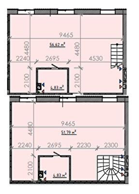 Дворівнева 118.07 м² в ЖК Osnova від 19 450 грн/м², Запоріжжя