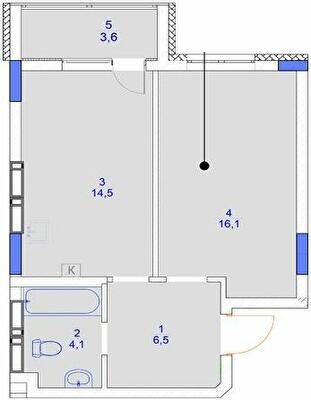 1-комнатная 44.8 м² в ЖК Садочок от 28 000 грн/м², с. Новоселки
