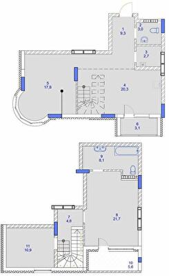 Двухуровневая 102.6 м² в ЖК Садочок от 24 500 грн/м², с. Новоселки
