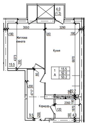 1-кімнатна 53.2 м² в ЖК Петрівське містечко від 18 750 грн/м², с. Святопетрівське