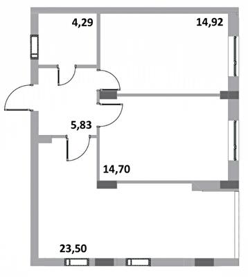 2-кімнатна 63.24 м² в ЖК Green Side від 22 000 грн/м², м. Ірпінь