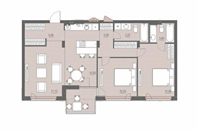 3-кімнатна 85.3 м² в ЖК PARKTOWN від 21 000 грн/м², смт Гостомель