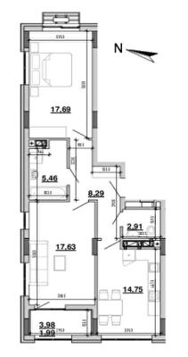 2-комнатная 97.42 м² в ЖК Містечко Підзамче от 25 508 грн/м², Львов