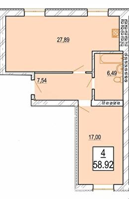 1-комнатная 58.92 м² в ЖК Маєток Боздош от 23 800 грн/м², Ужгород