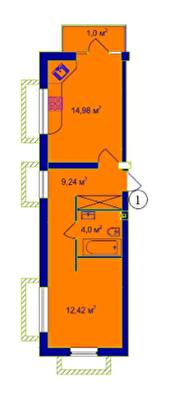 1-кімнатна 41.64 м² в ЖК на вул. Організаторська, 4а від 27 000 грн/м², Київ