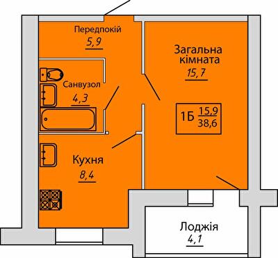 Однокомнатные в ЖК Киевский