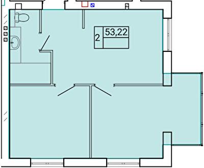 2-кімнатна 53.22 м² в ЖК Gentleman Park від 21 300 грн/м², Тернопіль