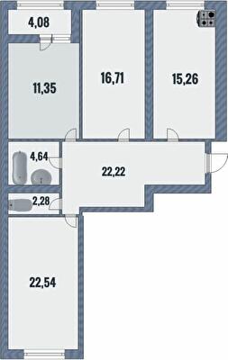 3-кімнатна 99.08 м² в ЖК Лісовий від 14 000 грн/м², Чернігів