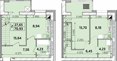 Дворівнева 70.93 м² в ЖК Масани від 16 500 грн/м², Чернігів