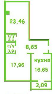 2-кімнатна 74.84 м² в ЖК на вул. Жабинського, 2Д, 2В, 2Г, 2Е від 15 500 грн/м², Чернігів
