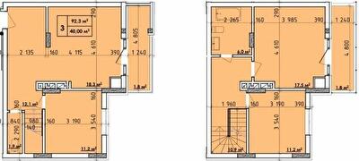 Дворівнева 92.3 м² в ЖК Віденський Квартал від 18 900 грн/м², Чернівці