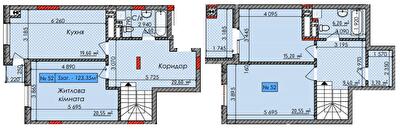 Дворівнева 123.35 м² в ЖК Європейський квартал від 20 450 грн/м², Чернівці