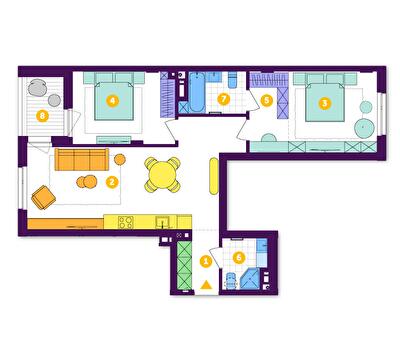2-кімнатна 74.6 м² в ЖК Respublika від 50 500 грн/м², Київ