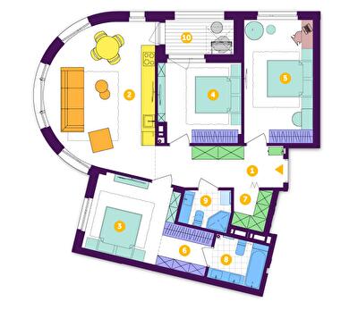 3-кімнатна 94.7 м² в ЖК Respublika від 50 500 грн/м², Київ