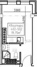 1-кімнатна 19.75 м² в ЖК City House History від 36 900 грн/м², Одеса