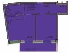 1-кімнатна 64.5 м² в ЖК Лідерсівський від 51 100 грн/м², Одеса