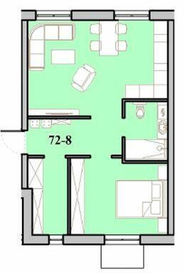 1-кімнатна 52.4 м² в КБ Малий Марсель від 21 050 грн/м², Одеса
