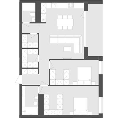 2-комнатная 95.02 м² в ЖК Avalon Yard от 29 000 грн/м², Львов
