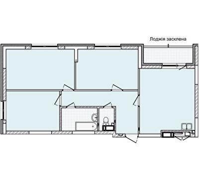 3-кімнатна 88.15 м² в ЖК Святобор від 35 235 грн/м², Київ