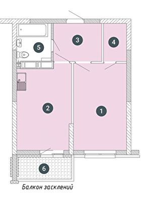 1-кімнатна 44.99 м² в ЖК Святобор від 39 525 грн/м², Київ