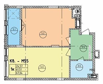 1-кімнатна 67.04 м² в ЖК на вул. Стрийська, 45 від 21 600 грн/м², Львів
