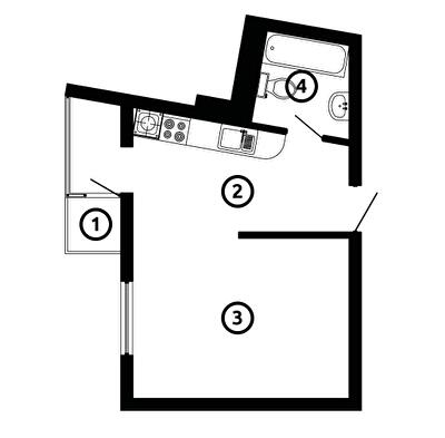 1-комнатная 31.63 м² в ЖК Национальный от 33 750 грн/м², Львов
