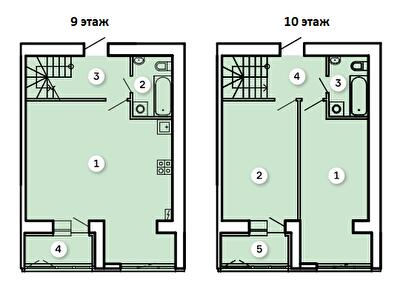 Дворівнева 94.99 м² в ЖК Kvartal від 21 900 грн/м², Запоріжжя