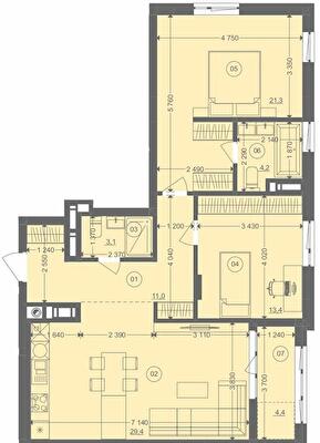 1-комнатная 86.77 м² в ЖК Этно Дом от 14 900 грн/м², с. Горишний