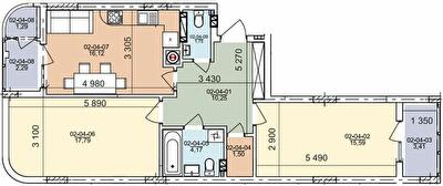 2-комнатная 73.26 м² в ЖК на ул. Трускавецкая от 20 000 грн/м², с. Сокольники