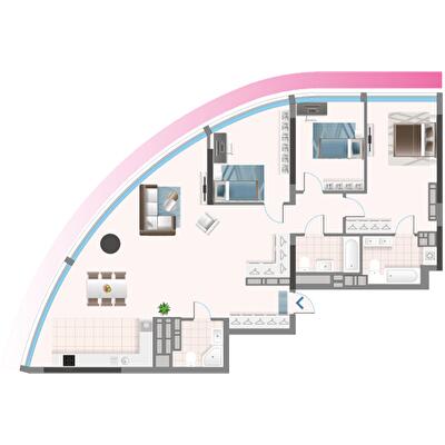 4-комнатная 133.7 м² в ЖК Oasis от 50 000 грн/м², Киев