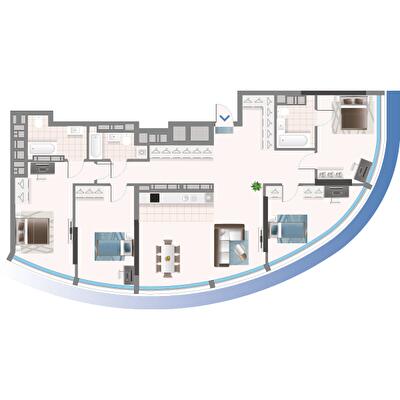4-комнатная 140.05 м² в ЖК Oasis от 50 000 грн/м², Киев