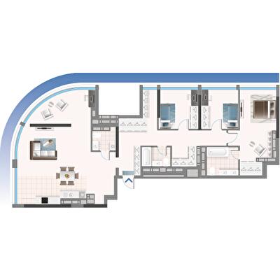 4-комнатная 144.13 м² в ЖК Oasis от 50 000 грн/м², Киев