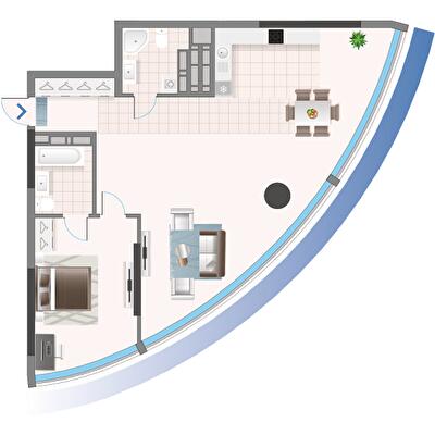 2-комнатная 58.24 м² в ЖК Oasis от 34 150 грн/м², Киев